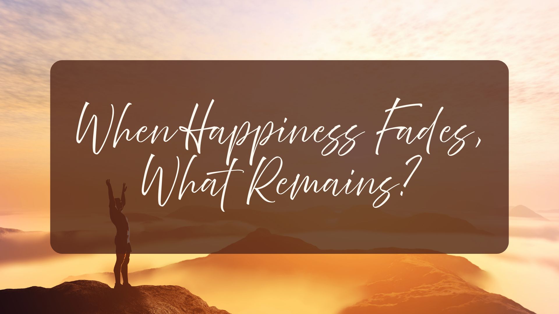 When Happiness Fades, What Remains? Eram Saeed on How to Be Happy in Life